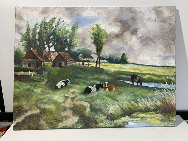 boerderij met lakenvelders